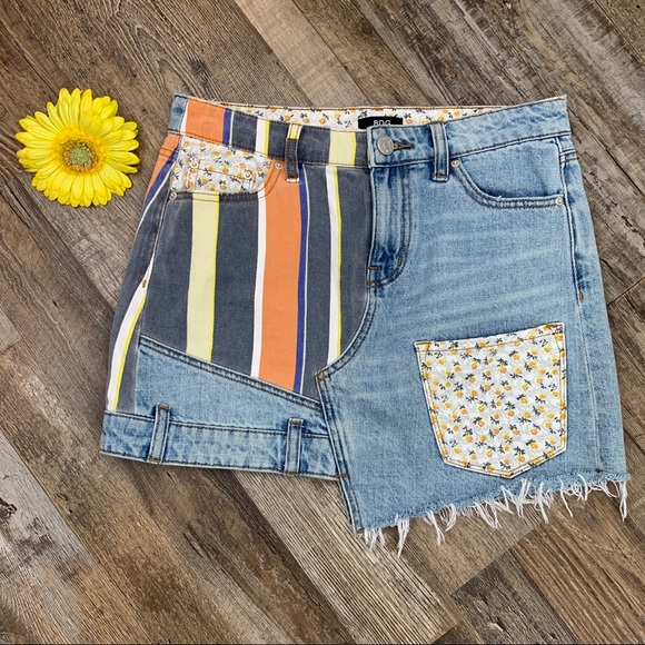 Urban Outfitters Patchwork Denim Skirt Size Small